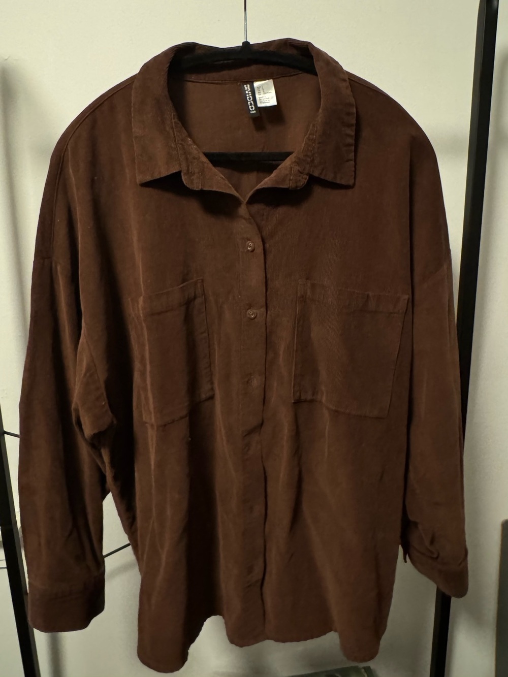 Divided Brown Corduroy Shirt Jacket